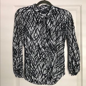 Club Monaco Pussy Bow Blouse